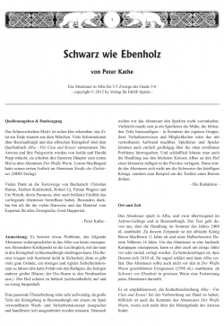 Cover Schwarz wie Ebenholz