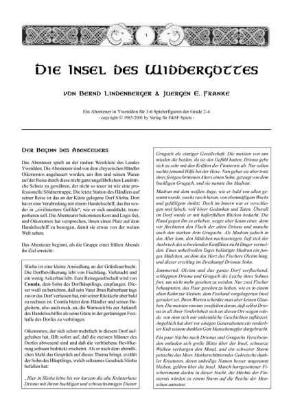 Datei:Titelseite Die Insel des Widdergottes, 2. Auflage.jpg